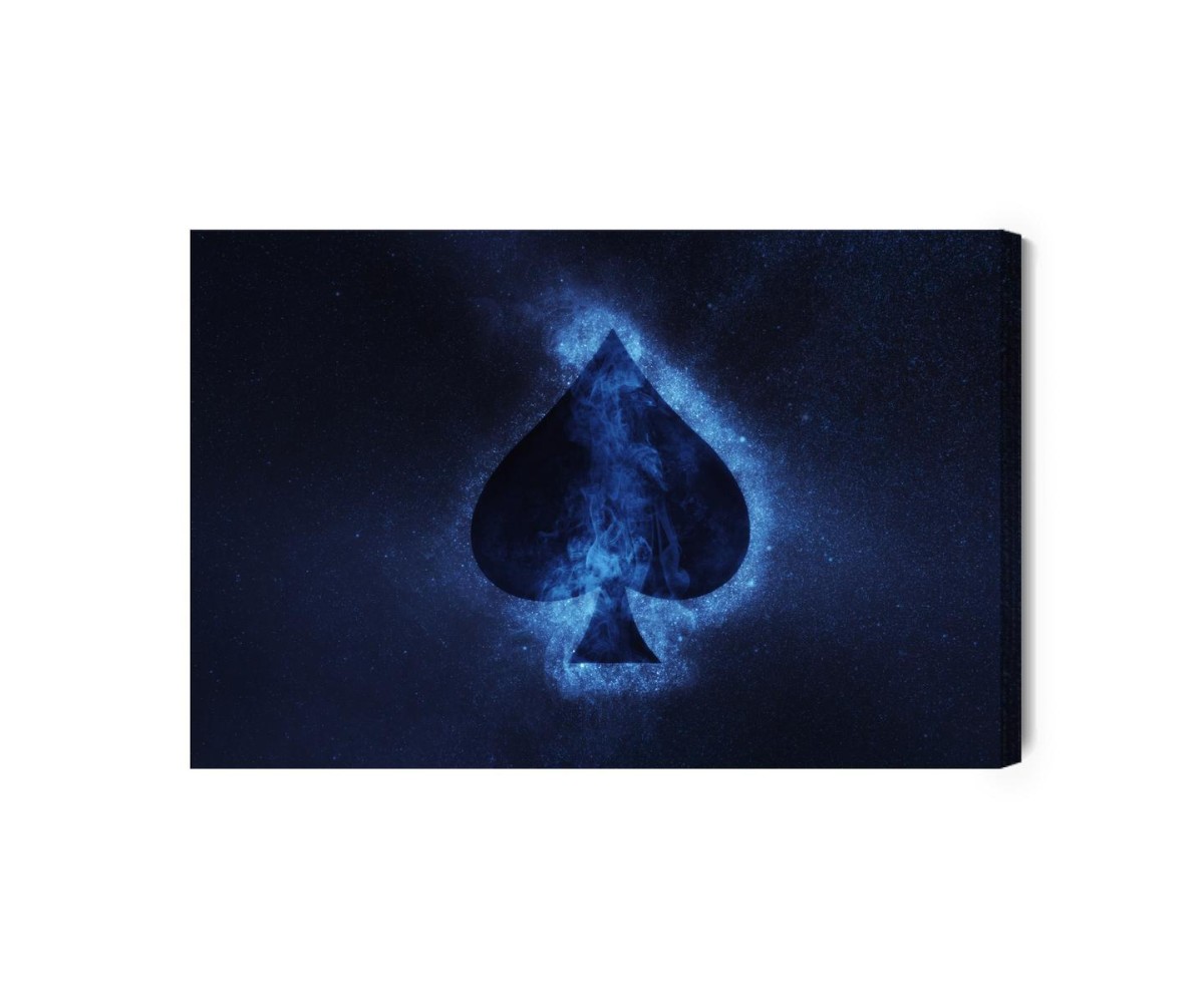 Leinwandbild Abstraktes Symbol Von Spaten