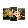 Mehrteiliges Bild Gemüsecremesuppen