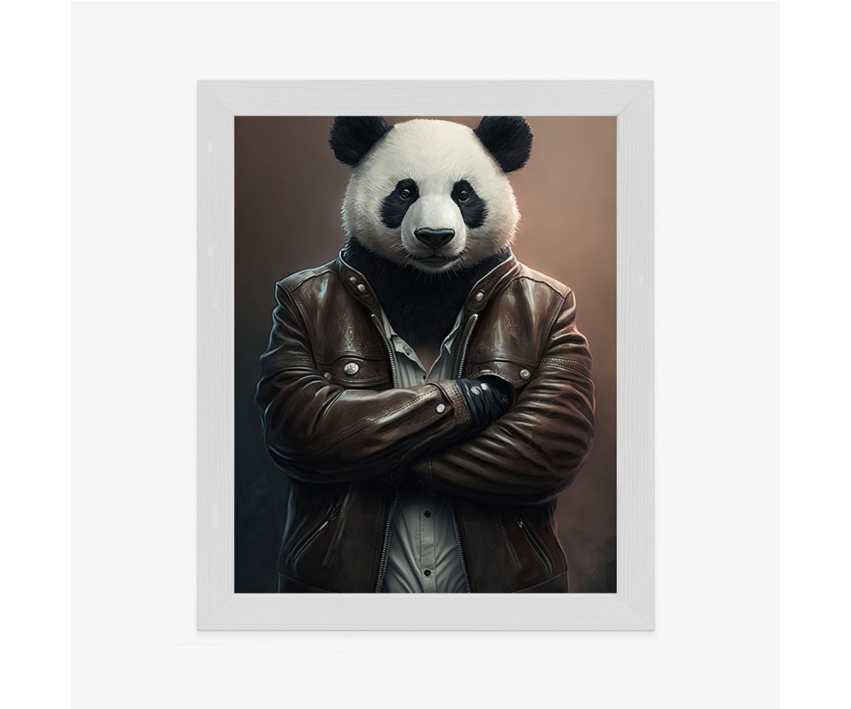 Poster Pandabär In Einer Jacke