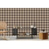 Tapete Modischer Vintage Check In Braun Und Beige
