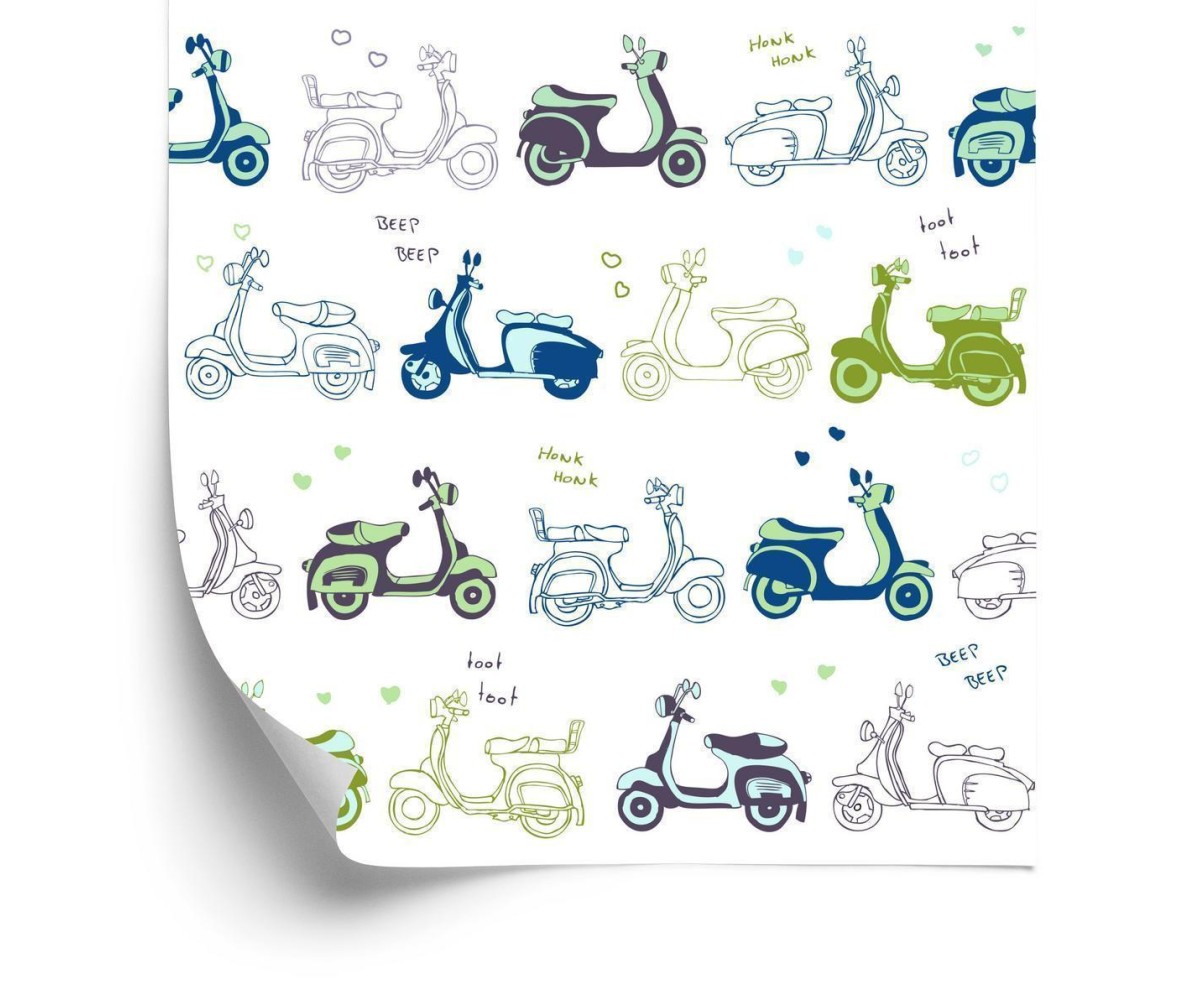Tapete Retro-Roller