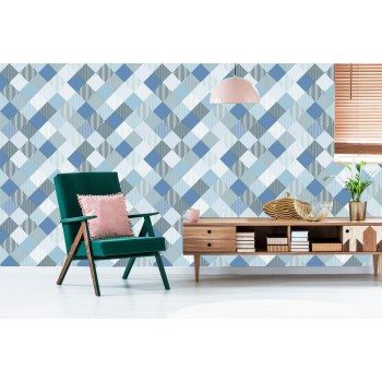 Tapete Geometrisch-Bunte Rhomben