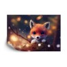 Fototapete Red Fox Cub In The Snow