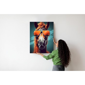 Poster Pferd Mit Sonnenbrille
