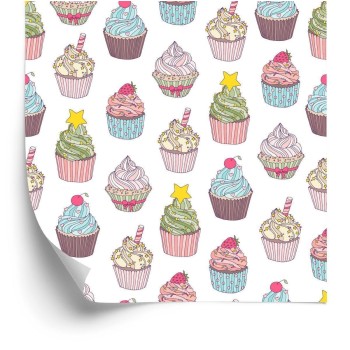 Tapete Bunte Muffins