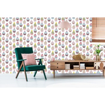 Tapete Bunte Muffins
