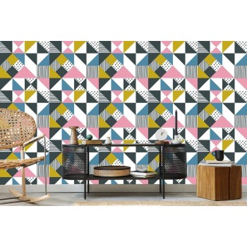 Tapete Bunte Dreiecke
