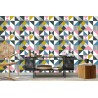 Tapete Bunte Dreiecke