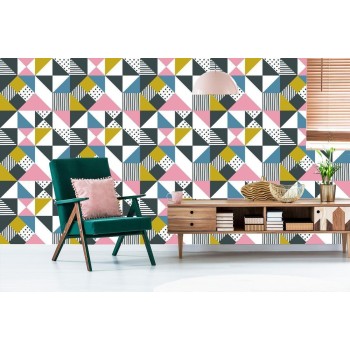 Tapete Bunte Dreiecke