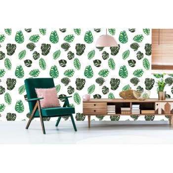 Tapete Monstera- Und Alocasia-Blätter