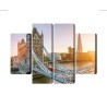 Mehrteiliges Bild Tower Bridge Bei Sonnenaufgang