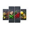 Mehrteiliges Bild Frische Aromatische Gewürze