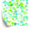 Tapete Aquarell Grüne Kreise