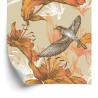 Tapete Vögel Und Blumen