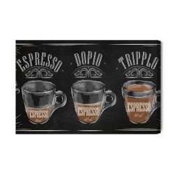 Leinwandbild Vintage-Espresso-Kaffee