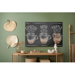 Leinwandbild Vintage-Espresso-Kaffee