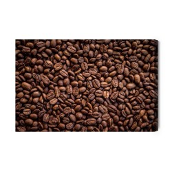 Leinwandbild Hintergrund Von Gerösteten Kaffeebohnen