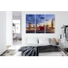 Mehrteiliges Bild Panorama Von Westminster Und Big Ben  London