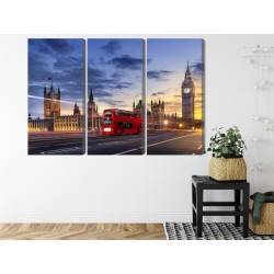Mehrteiliges Bild Panorama Von Westminster Und Big Ben  London