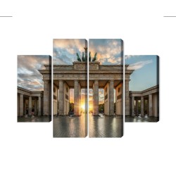 Mehrteiliges Bild Brandenburger Tor In Berlin