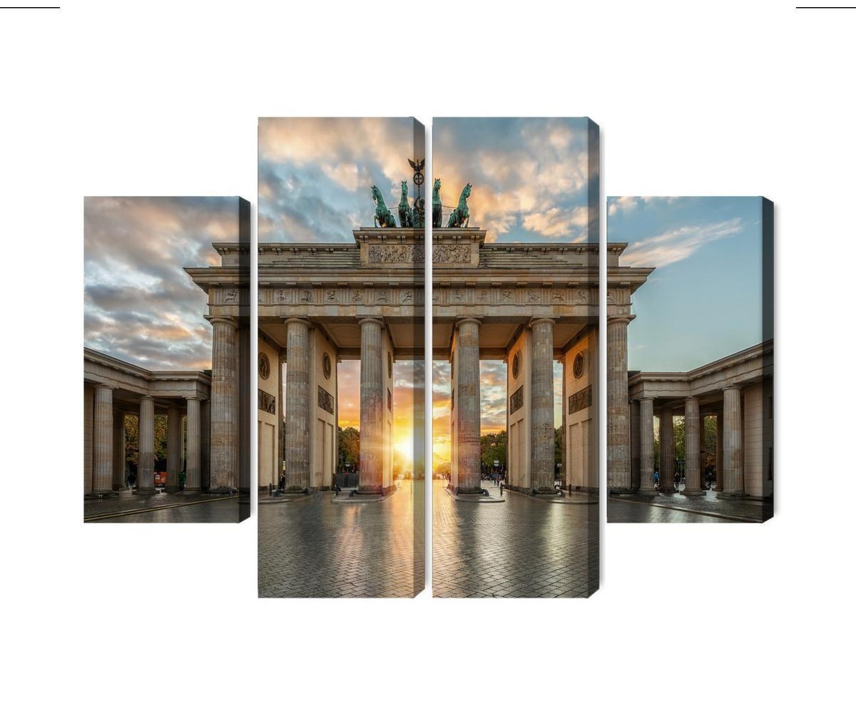 Mehrteiliges Bild Brandenburger Tor In Berlin