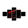 Mehrteiliges Bild Roter Sportwagen 3D