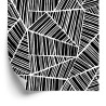 Tapete Schwarz-Weiße Geometrische Muster