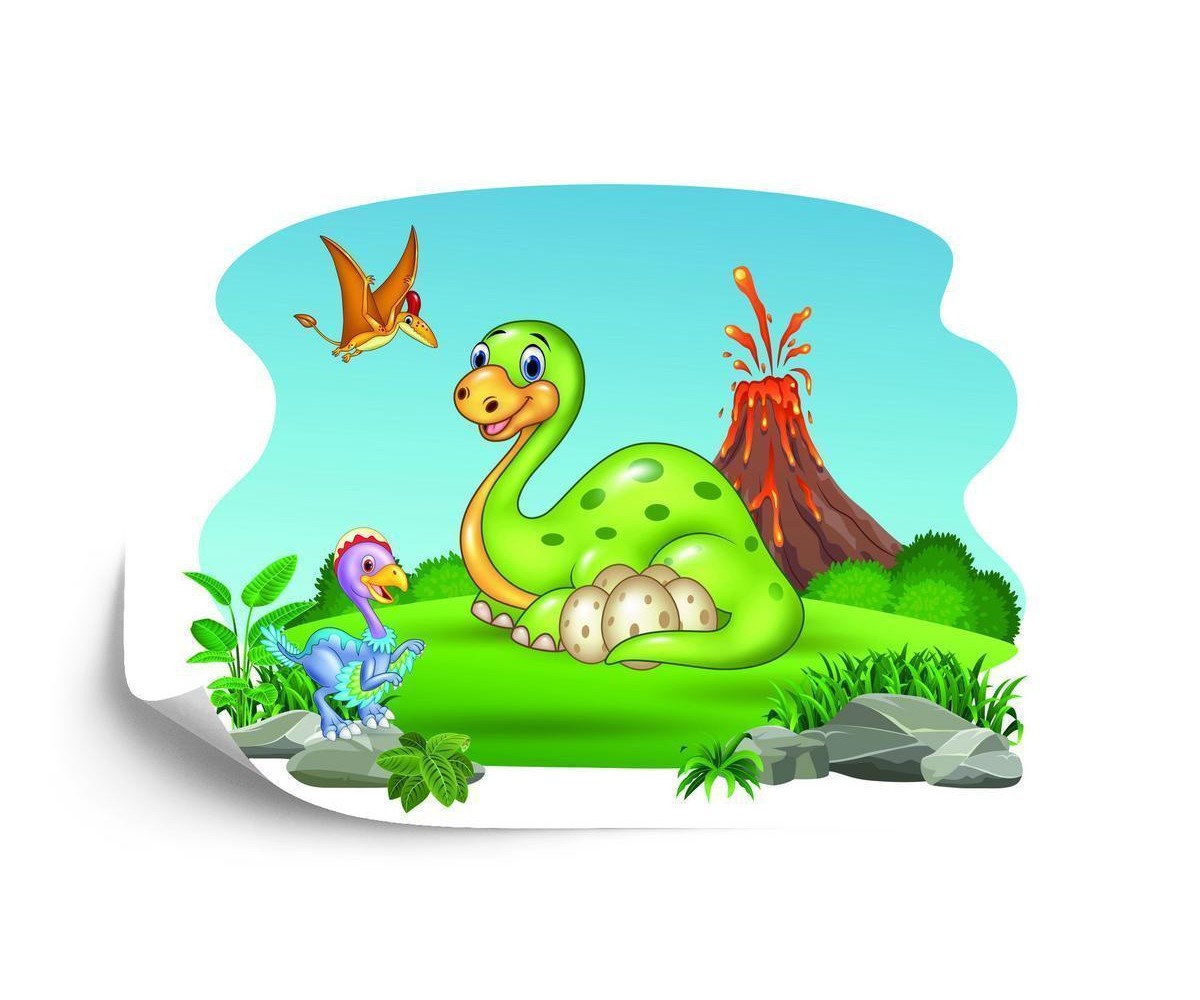 Fototapete Dinosaurier Auf Der Lichtung