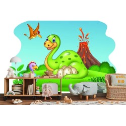 Fototapete Dinosaurier Auf Der Lichtung