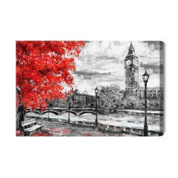 Leinwandbild Blick Auf Die Themse Und Big Ben