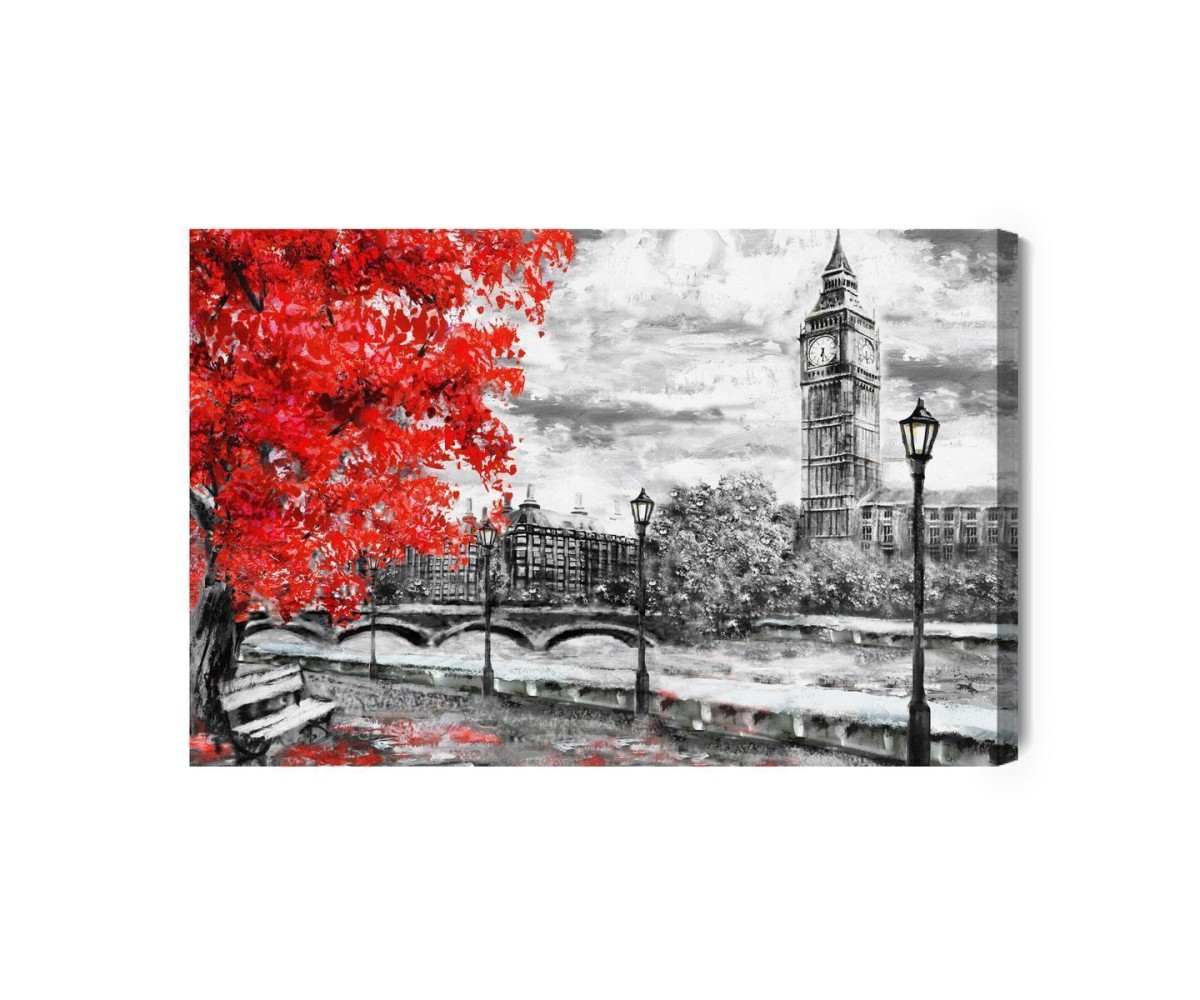 Leinwandbild Blick Auf Die Themse Und Big Ben
