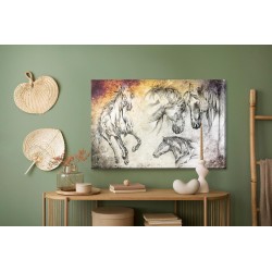 Leinwandbild Pferde Wie Gemalt