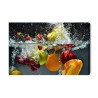 Leinwandbild Obst Im Wasser