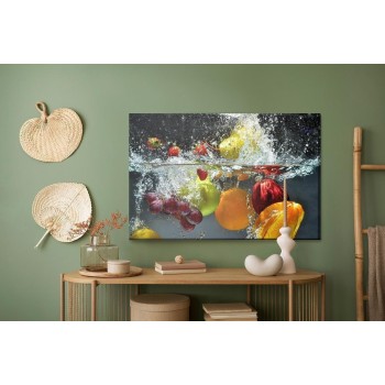 Leinwandbild Obst Im Wasser