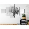 Mehrteiliges Bild Bison Im Nebel 3D