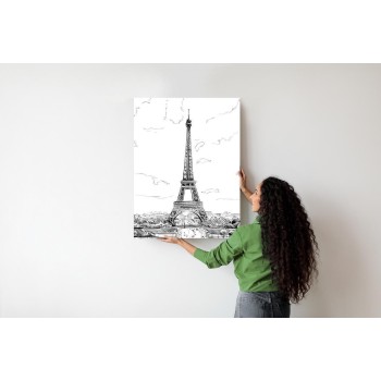 Poster Eiffelturm - Skizze