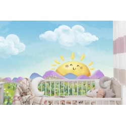 Fototapete Für Kinder - Sonnige Landschaft