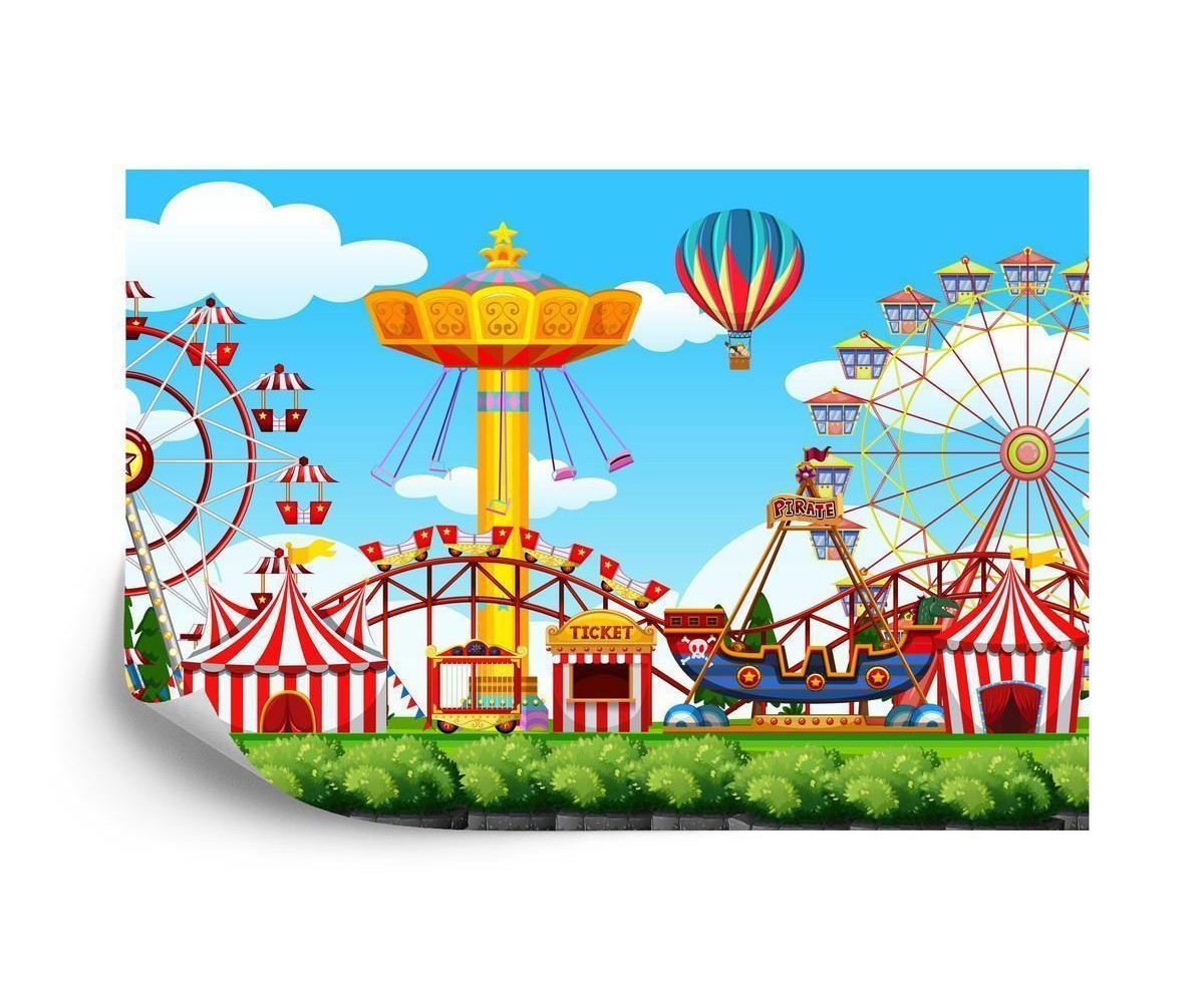 Fototapete Für Kinder - Vergnügungspark 60X90