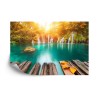 Fototapete Herbst Wasserfall