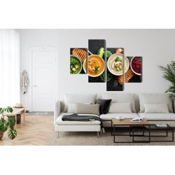 Mehrteiliges Bild Gemüsecremesuppen