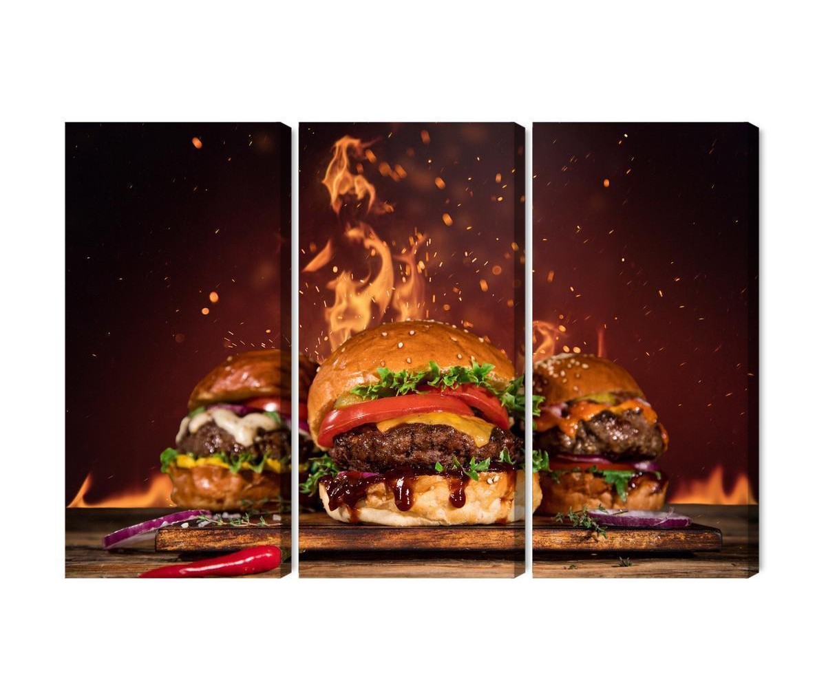 Mehrteiliges Bild Leckere Burger