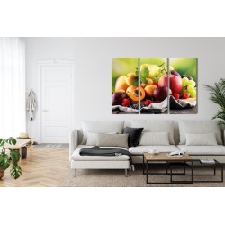 Mehrteiliges Bild Frisches Sommerobst