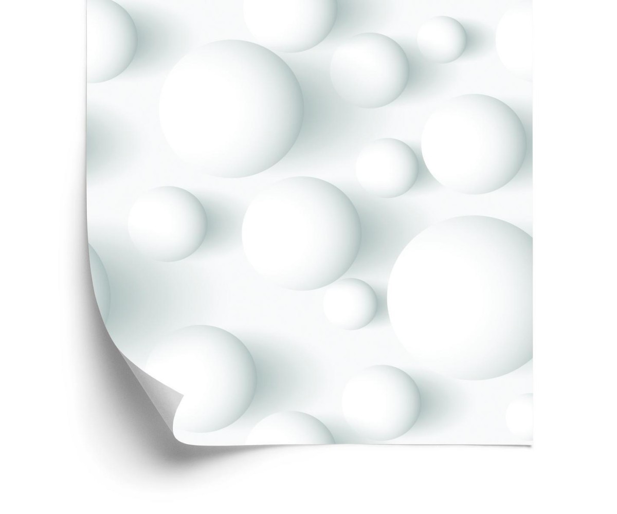 Tapete Moderne 3D-Tapete  Kugeln  Für Schlaf- Und Wohnzimmer