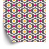 Tapete Bunte Retro-Muster