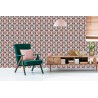 Tapete Bunte Retro-Muster