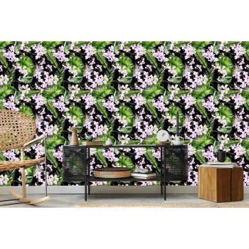 Tapete Für Wohnzimmer Orchideen Natur Blumen Pflanzen