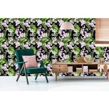 Tapete Für Wohnzimmer Orchideen Natur Blumen Pflanzen
