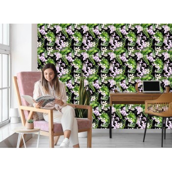 Tapete Für Wohnzimmer Orchideen Natur Blumen Pflanzen