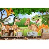 Fototapete Märchenhafte Dinosaurier Im Dschungel