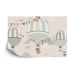Fototapete Tiere Und Fliegende Ballons